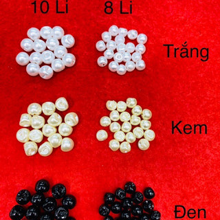 20nút -140 nút hạt bẹt 8mm-10mm trang trí