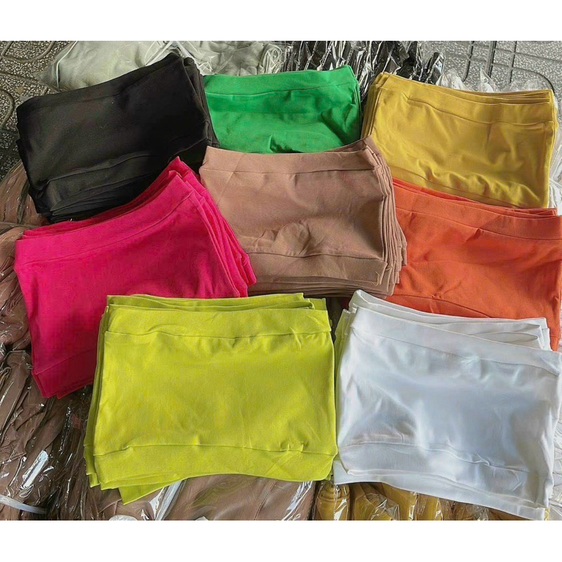 Áo ống croptop bo 2 dầu chất thun borip - Z0U