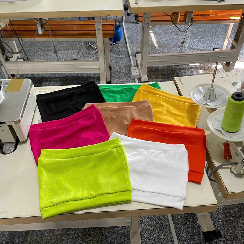 Áo ống croptop bo 2 dầu chất thun borip - Z0U