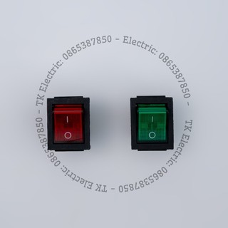 Công tắc bập bênh 4 chân kcd4 21x32mm có đèn