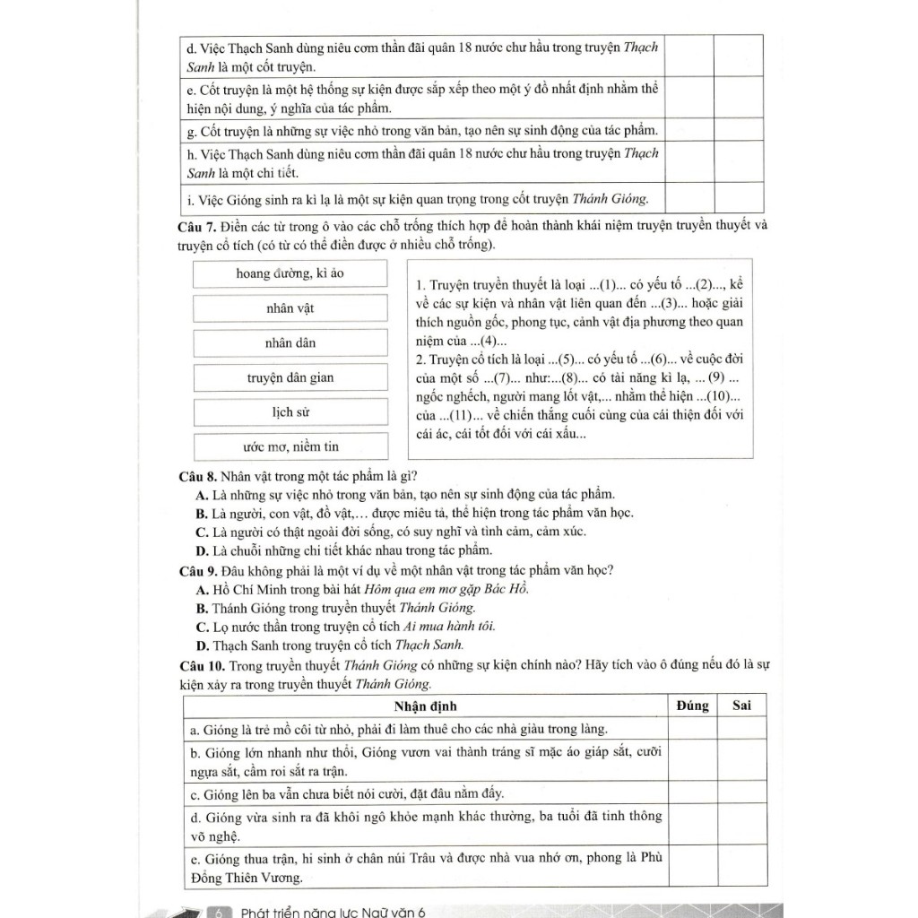 Sách - Phát triển năng lực Ngữ Văn 6