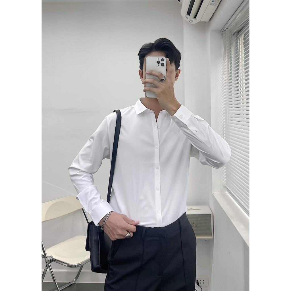 ÁO SƠ MI FORM ÔM- CHUOTCONG M8601