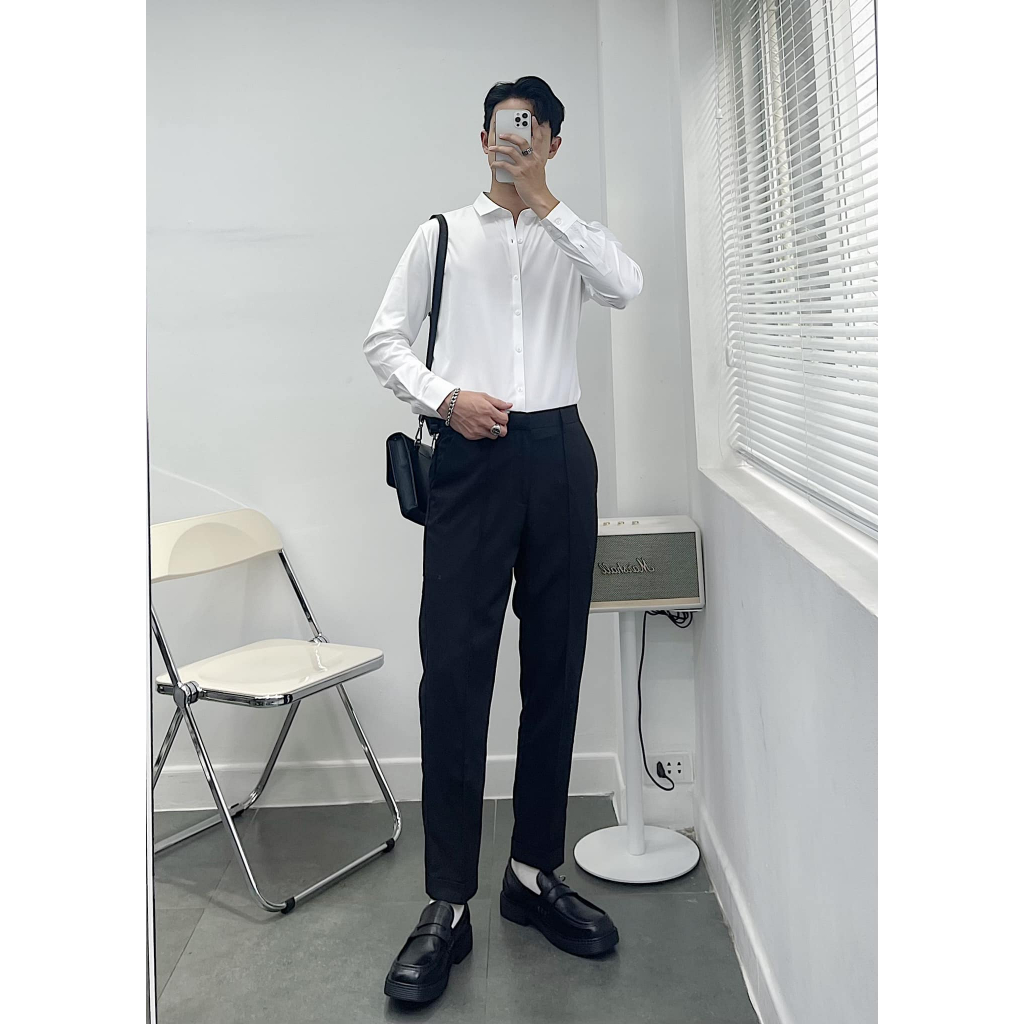 ÁO SƠ MI FORM ÔM- CHUOTCONG M8601