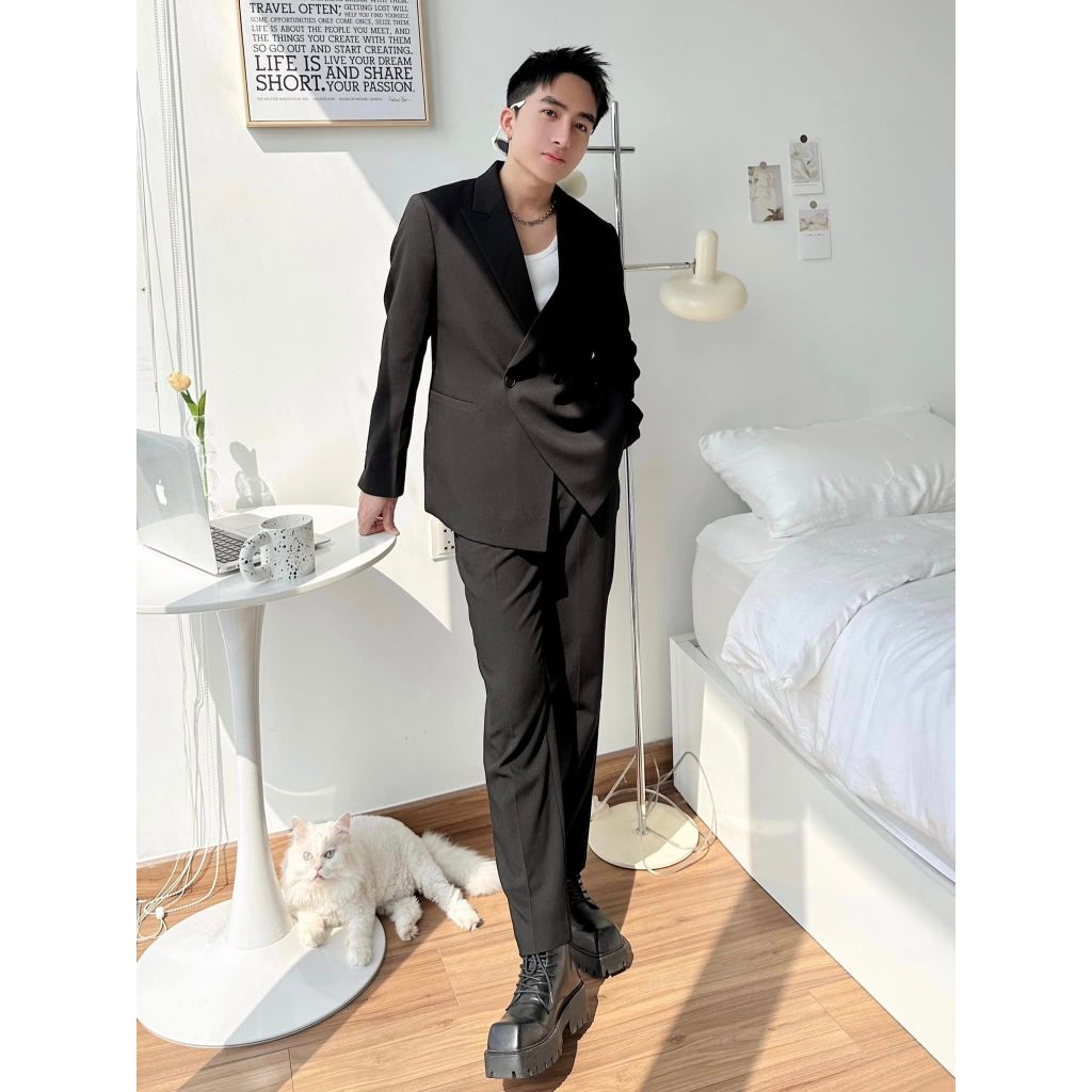 BỘ BLAZER HAI NÚT- CHUOTCONG 2531