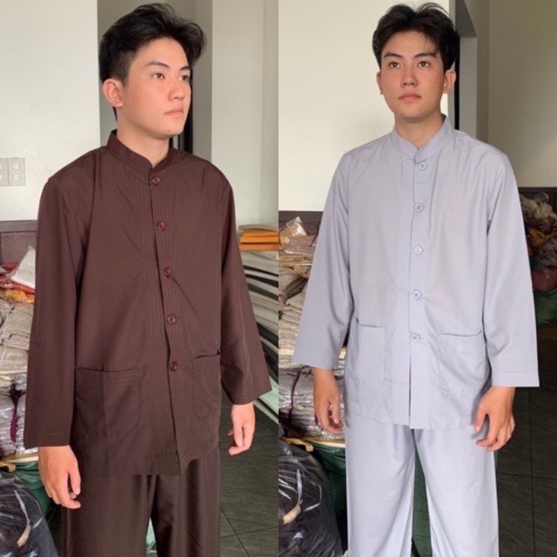 ĐỒ LAM ĐI CHÙA # MẪU LANH TỤ NÚT NHỰA KHÔNG THÊU
