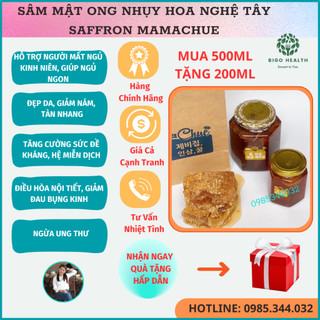 Saffron Sâm Mật Ong Nhuỵ Hoa Nghệ Tây. Cân Bằng Giấc Ngủ.Tăng sức đề kháng. Cân bằng nội tiết tố