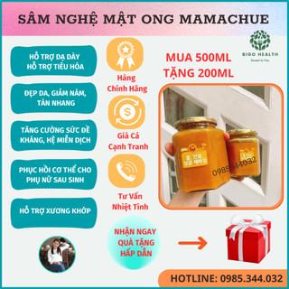 Sâm Nghệ Mật Ong Mamachue. Mua 500ml Tặng 200ml. Hỗ Trợ Dạ Dày. Đẹp Da. Giảm Nám Tàn Nhang