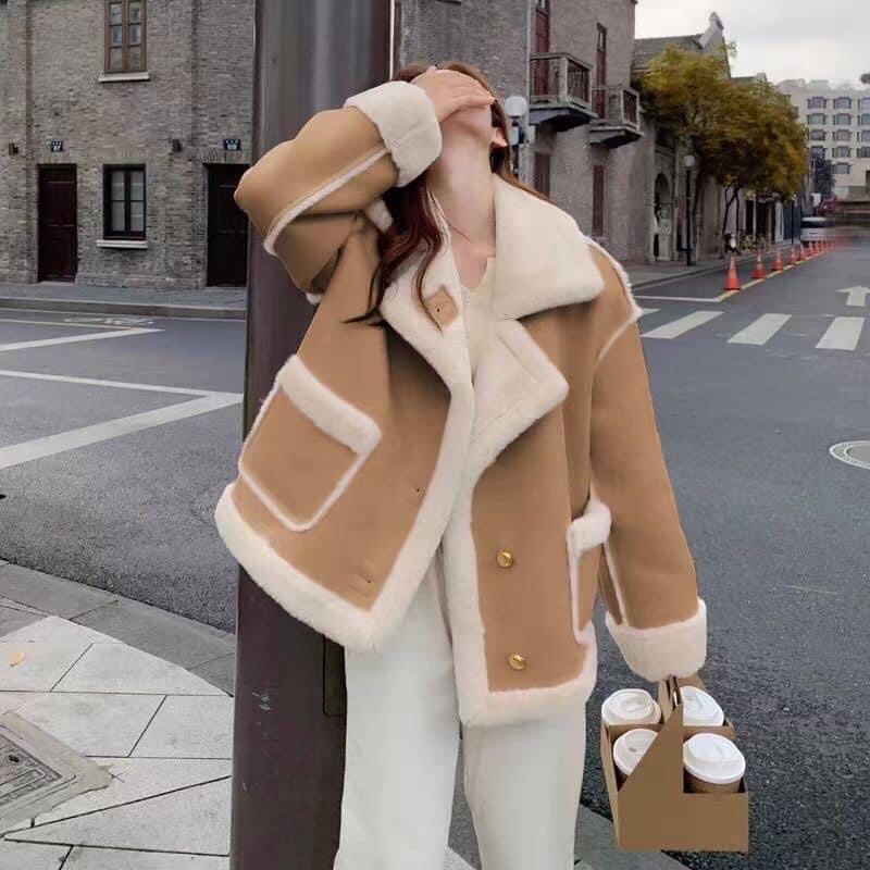 Áo khoác da độn 4 màu