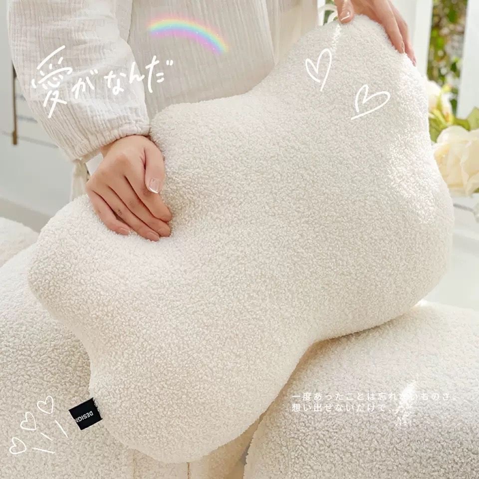 Gối Ôm,Gối Tựa Lưng Mềm Mại Hình Đám Mây Hoạt Hình Dễ Thương,Gối tựa lưng