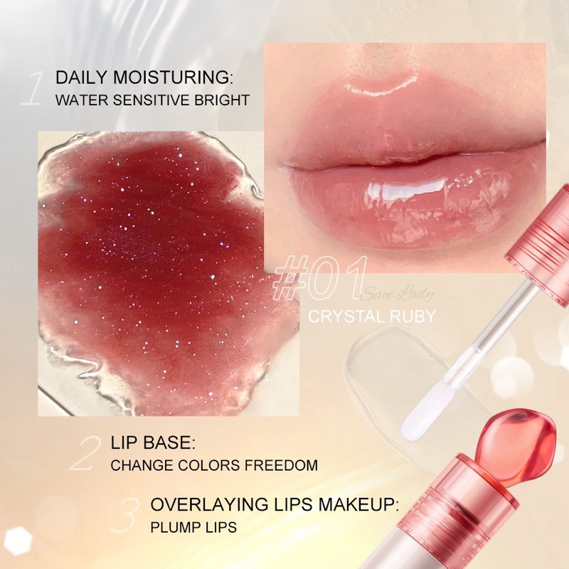 Son kem tông nhũ dưỡng ẩm môi làm đẹp 2.3g SL-628 SACE LADY