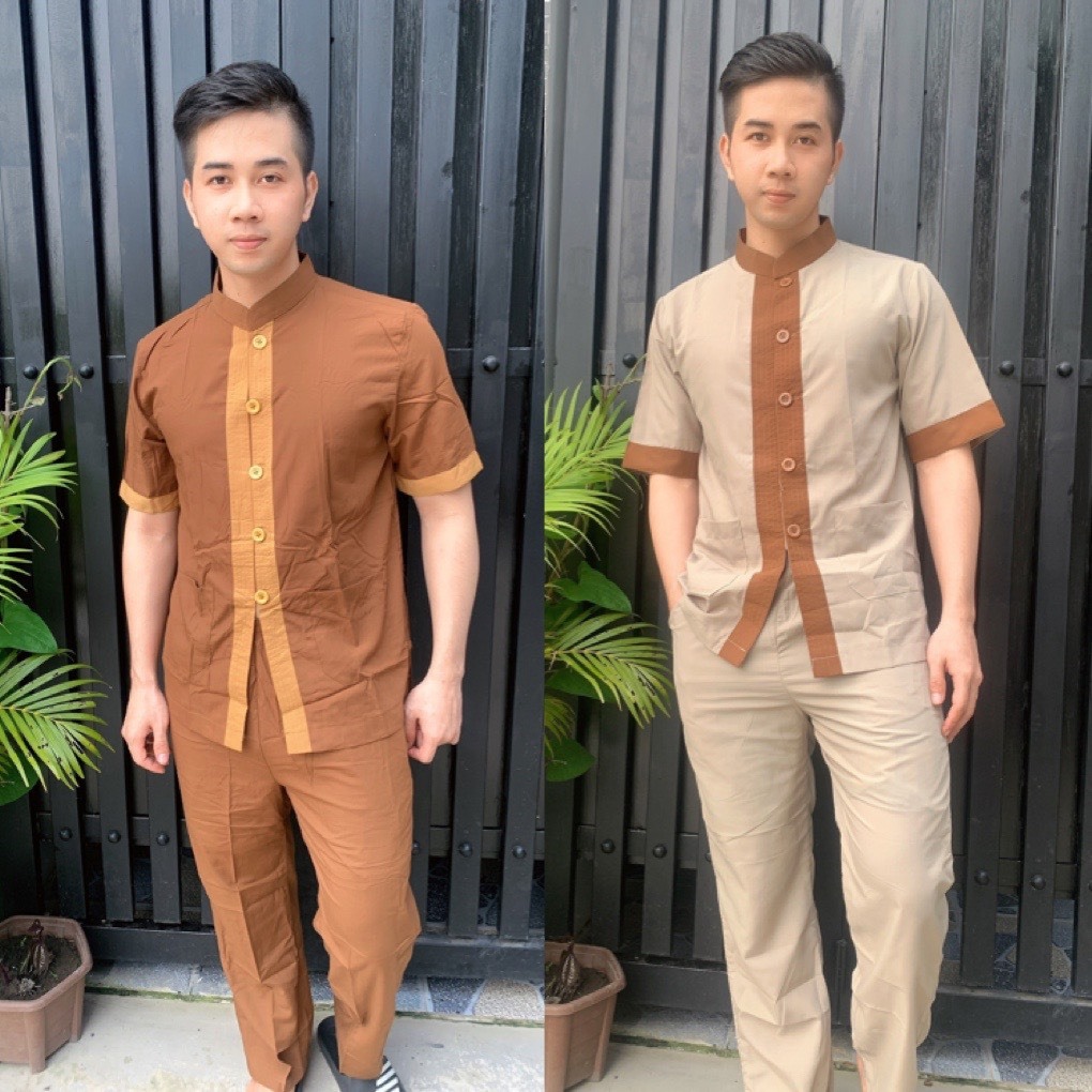 ĐỒ LAM ĐI CHÙA # MẪU LÃNH TỤ PHỐI VẢI KATE