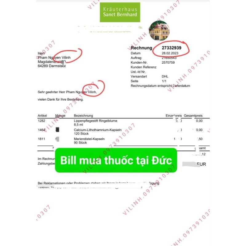 Viên Uống Calcium Tảo Biển Đỏ Sanct Bernhard - Calcium Lithothamnium - 120 viên