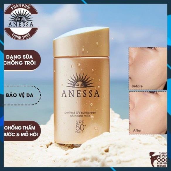 Kem chống nắng Anessa Perfect UV Sunscreen Skincare Milk 60ml nhật bản