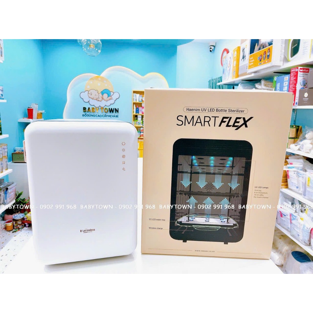 MÁY TIỆT TRÙNG SẤY KHÔ HAENIM UV LED 5G SMART FLEX BẢO HÀNH 30 THÁNG