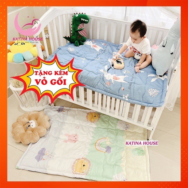 Nệm chống thấm cho bé sơ sinh và trẻ nhỏ 80x120cm, chất vải Tencel cao cấp mềm mịn mát, nhiều họa tiết đáng yêu