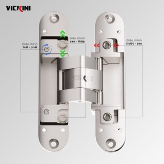 Bản lề âm chữ thập vickini 43240.001 sc