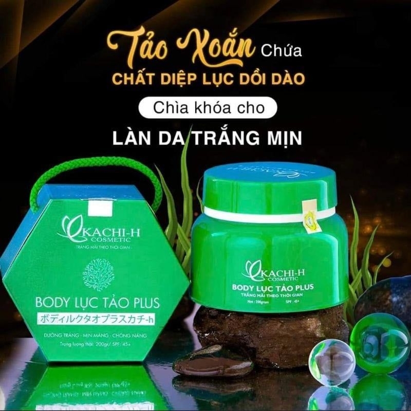 Kem Body Lục Tảo Kachi-H 200g