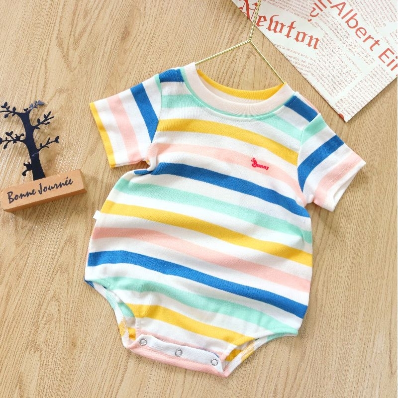Body cộc tay sơ sinh Bunny chất thun cotton cho bé 4-10kg