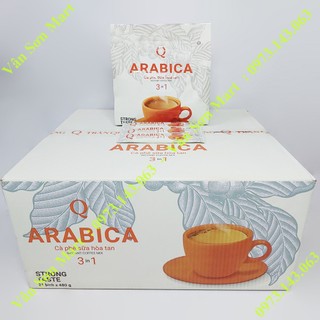 Thùng cà phê sữa Arabica Trần Quang 21 bịch 480g (24 gói dài x 20g)