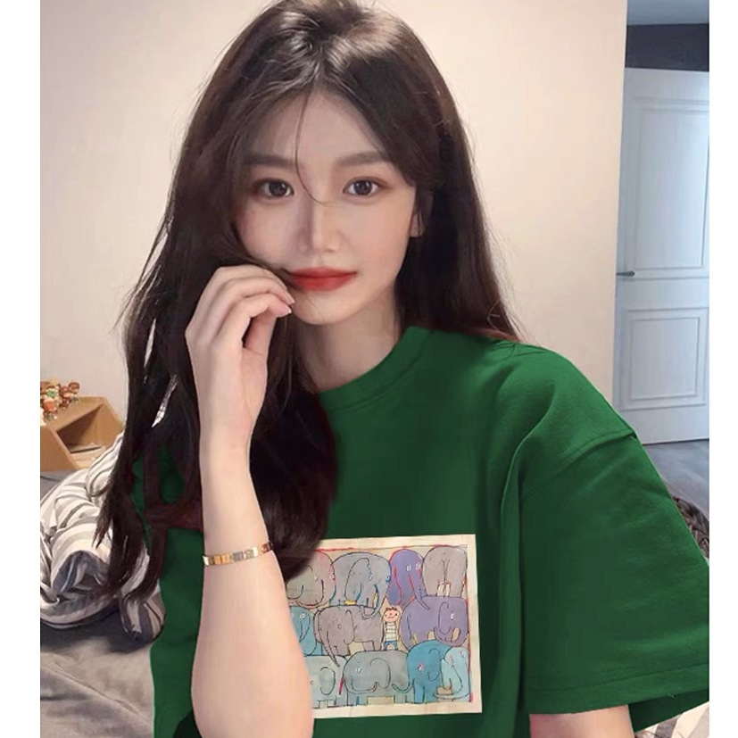 Áo Thun Baby Tee Croptop Tay Ngắn Dáng Ôm Vải Cotton In Họa Tiết Thời Trang Mùa Hè Cho Nữ MA116