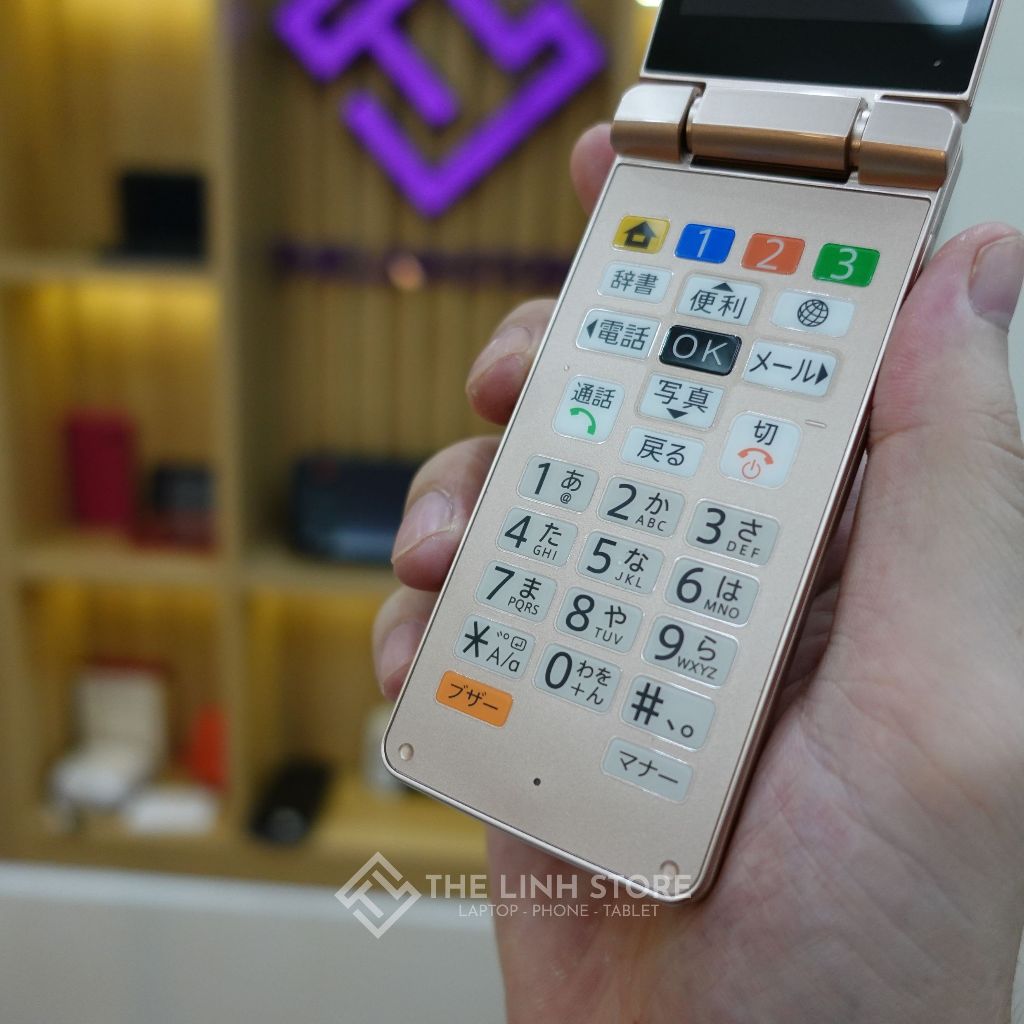 Điện thoại nắp gập Sharp 807sh có 4G WIFI - Màn hình phụ bên ngoài