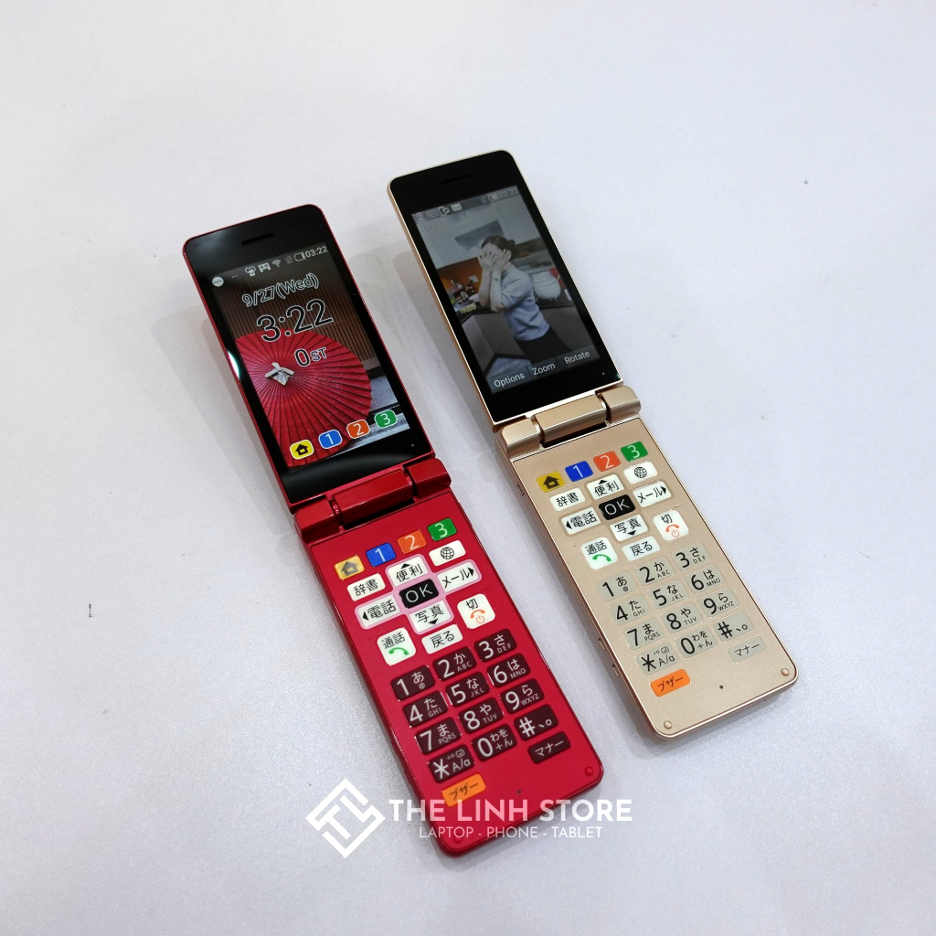 Điện thoại nắp gập Sharp 807sh có 4G WIFI - Màn hình phụ bên ngoài