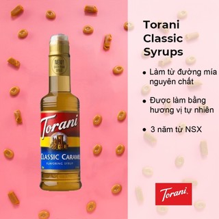 Siro Pha Chế Vị Caramel Cổ Điển Torani Classic Caramel Syrup 375ml Mỹ