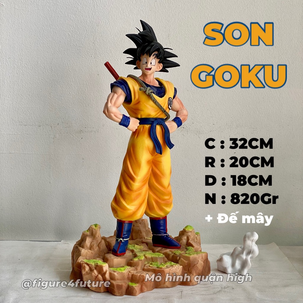 Mô hình Son Goku dáng đứng cao 32cm - Mô hình songoku có base cực đẹp - Dragonball Goku figure