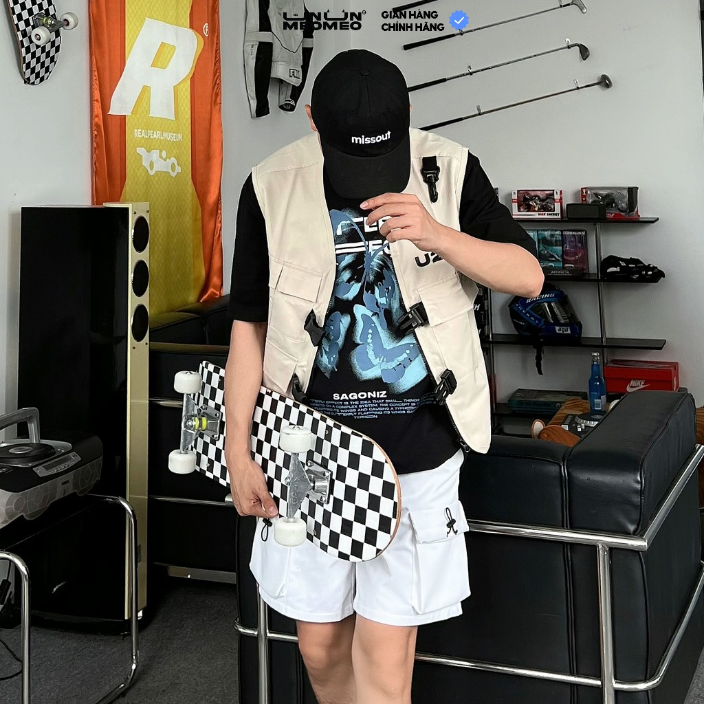 Áo khoác Gile nam, Áo Gile, U2M2 vải kaki túi hộp cao cấp, form unisex style trẻ trung, năng động