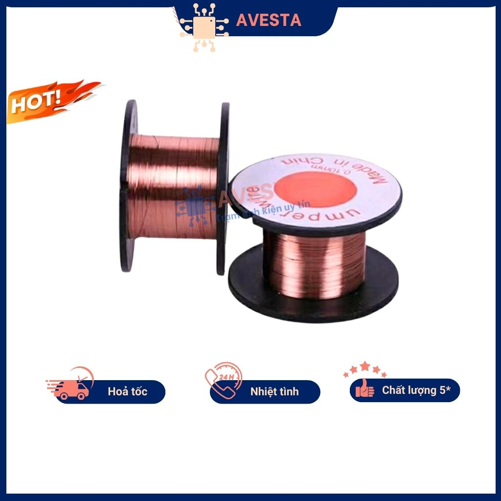 Dây đồng nối mạch câu mạch 1 lõi nhỏ 0.1mm chính hãng avesta