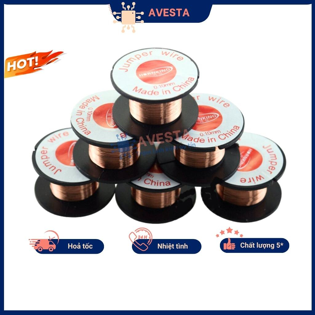 Dây đồng nối mạch câu mạch 1 lõi nhỏ 0.1mm chính hãng avesta