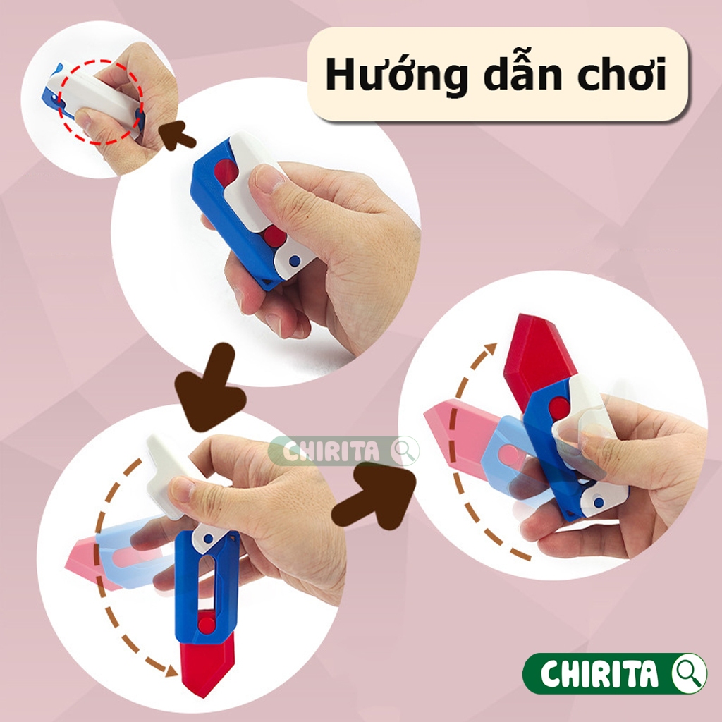 Dao Cà Rốt Trọng Lực 3d Phát Sáng Dạ Quang Đồ Chơi Vô Tri Mini Gấp Gọn - Đồ Chơi Cho Bé Trò Chơi Giải Trí Chirita