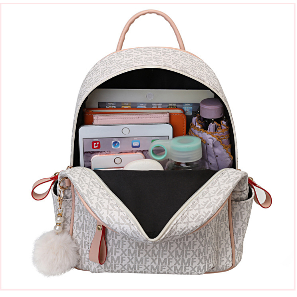 Balo da Đi Học Balô Da Thời Trang Nữ Ba lo Lv Da Pu Cao Cấp Cặp Đi Học Ulzzang chống nước dễ thương CATTIE CB003