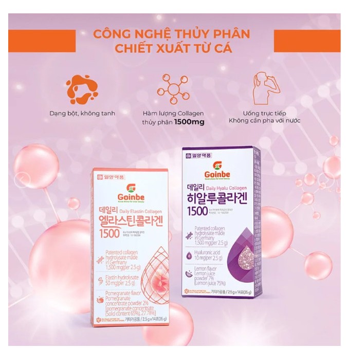 Bột Uống Collagen, Ngăn Ngừa Lão Hóa Goinbe Daily Collagen