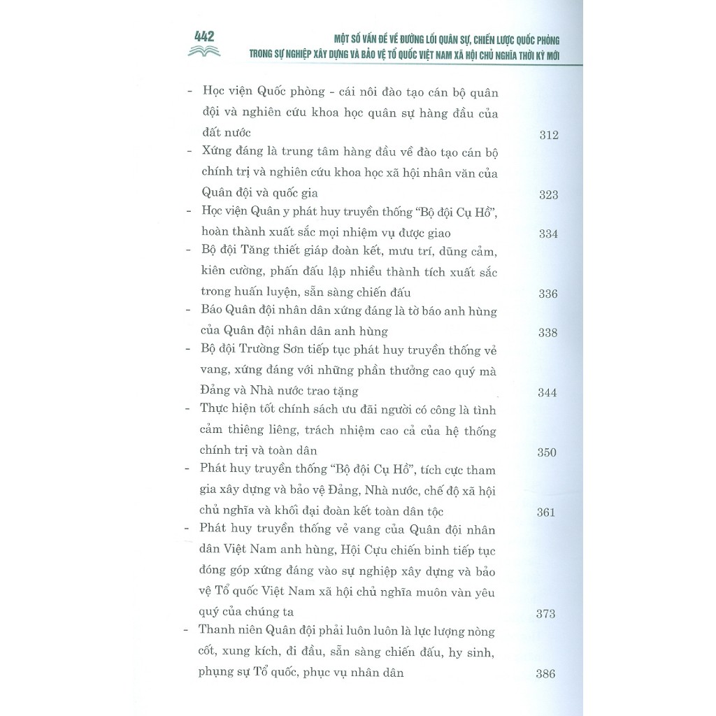 Sách Một số vấn đề về đường lối quân sự, chiến lược quốc phòng trong sự nghiệp xây dựng và bảo vệ tổ quốc Việt Nam XHCN