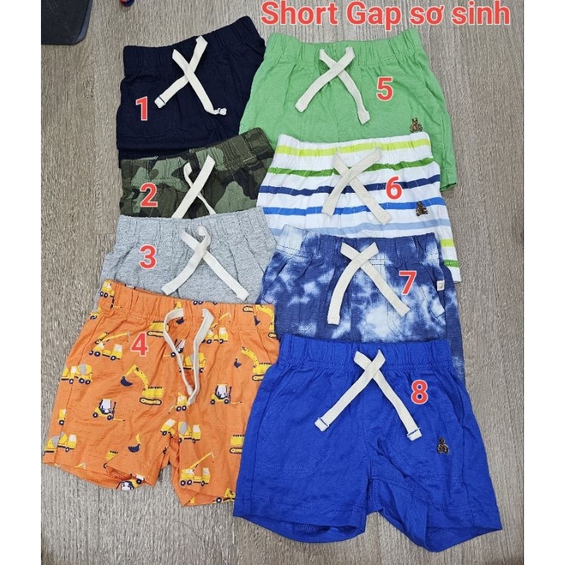 Quần short bé trai xuất dư ( Dòng sơ sinh )