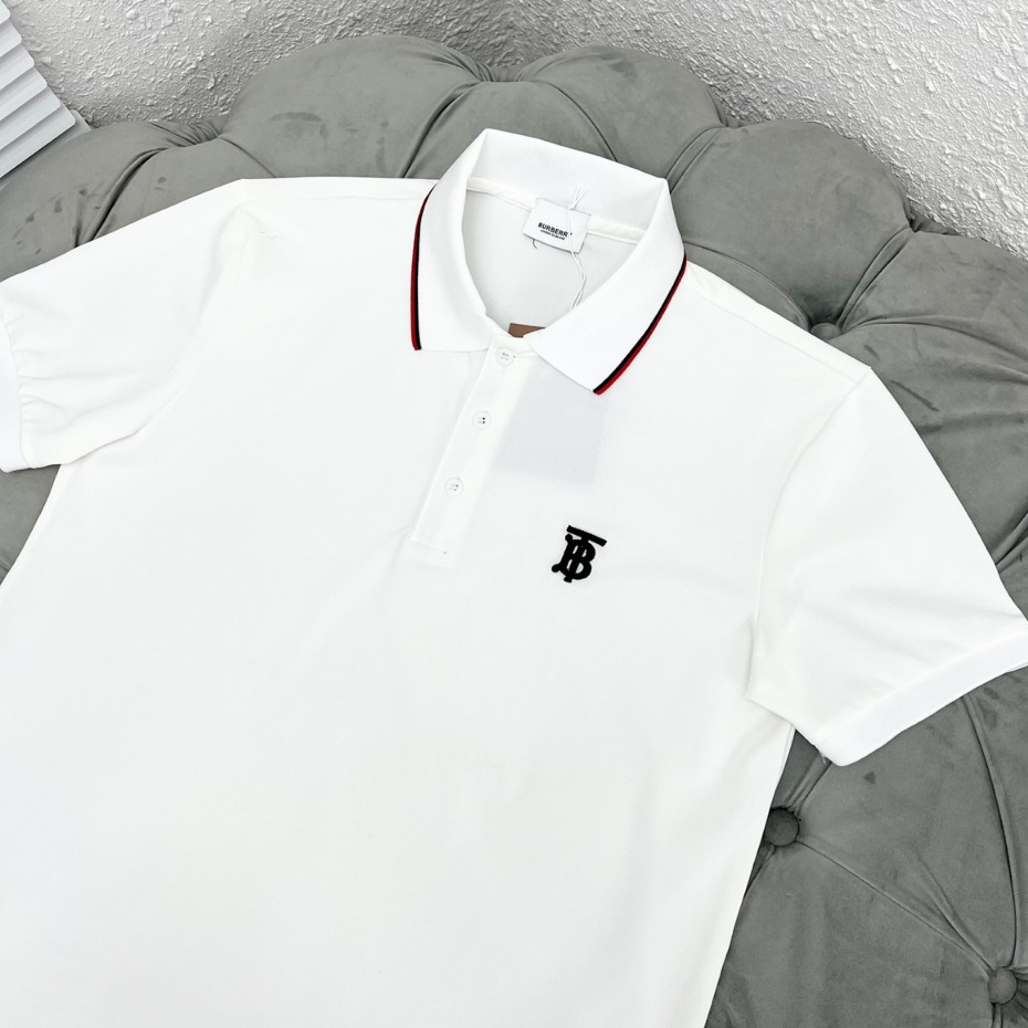 Áo Polo Nam Thêu Logo BBR, Phối Viền Nút Áo, Chất Cotton Cao Cấp - Áo Phông Cổ Bẻ Nam BBR Trẻ Trung, Sang Trọng
