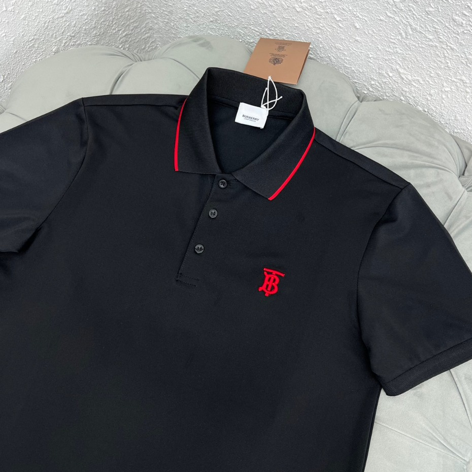 Áo Polo Nam Thêu Logo BBR, Phối Viền Nút Áo, Chất Cotton Cao Cấp - Áo Phông Cổ Bẻ Nam BBR Trẻ Trung, Sang Trọng