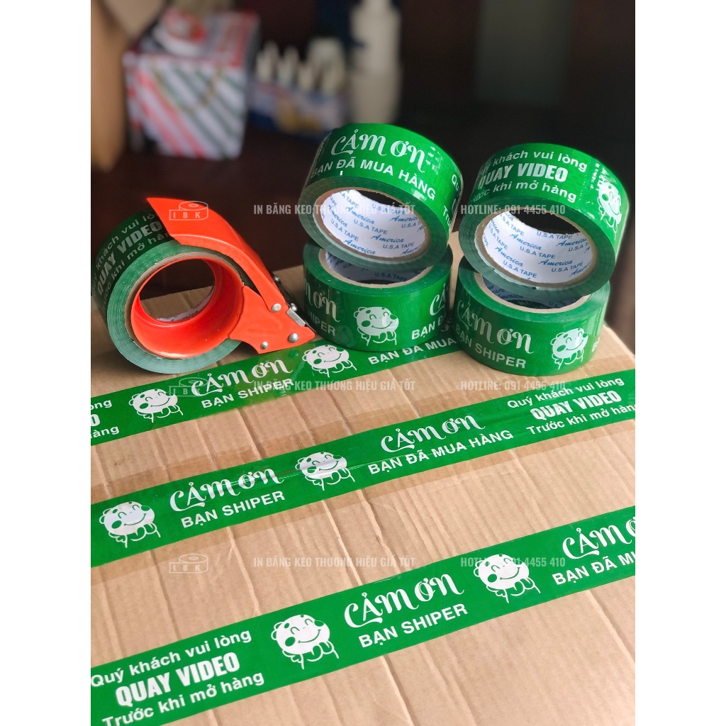 Băng keo QUAY VIDEO, cảm ơn, băng keo đóng hàng giá rẻ