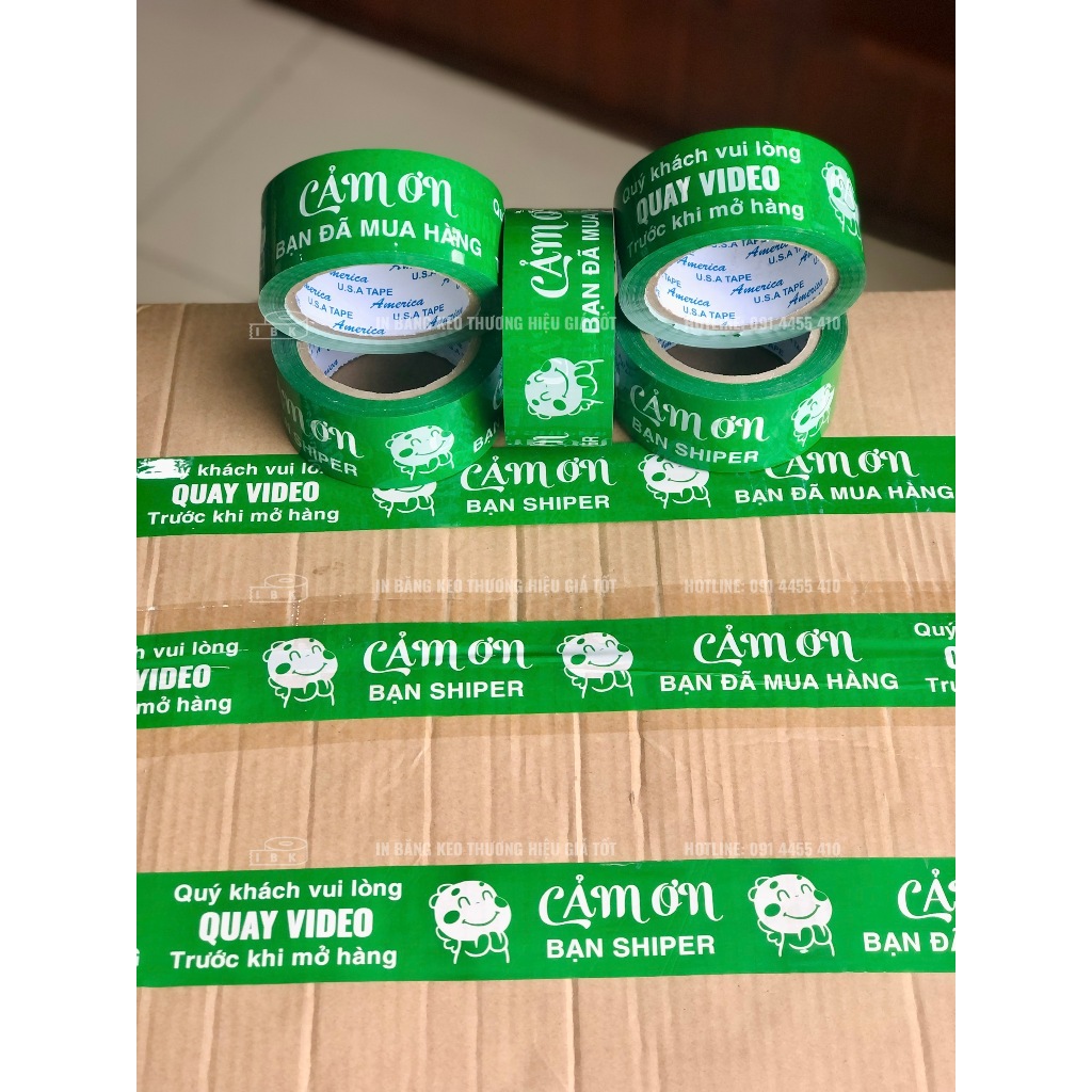 Băng keo QUAY VIDEO, cảm ơn, băng keo đóng hàng giá rẻ