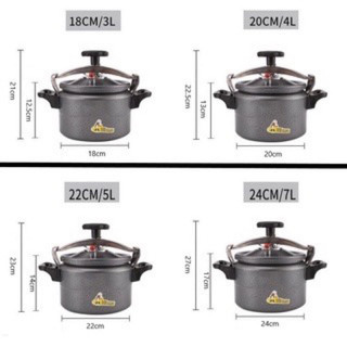 🏆 Nồi áp suất đun ga 18cm