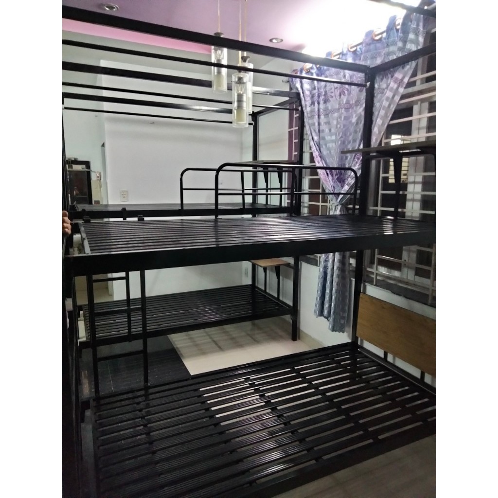 GIường Tầng săt tròn giá rẻ cho ký túc xá học sinh, sinh viên, các đơn vị đào tạo,giường kích thước 80cm 1m 1m2 1m4 1m6
