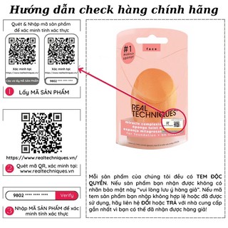 Mút tán nền real techniques miracle complexion sponge