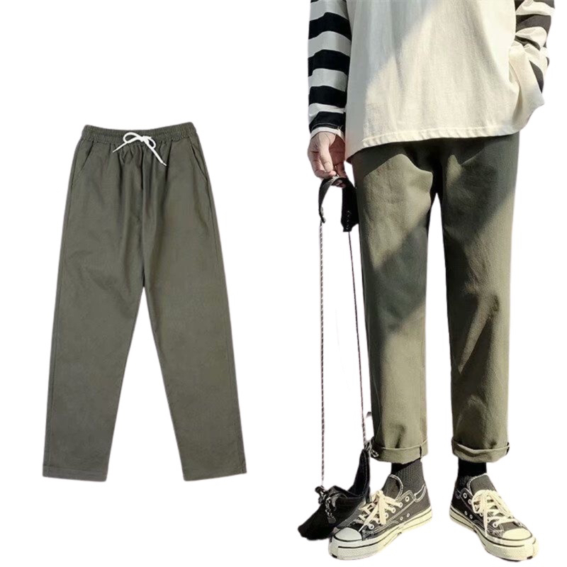 Quần baggy kaki unisex nam nữ phong cách trẻ trung năng động