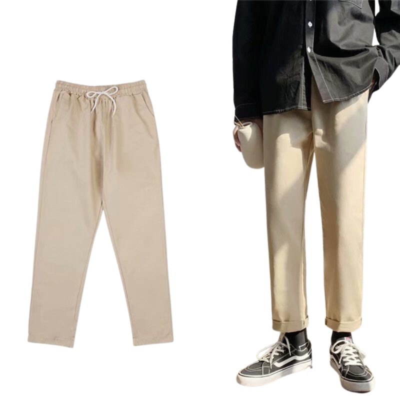 Quần baggy kaki unisex nam nữ phong cách trẻ trung năng động