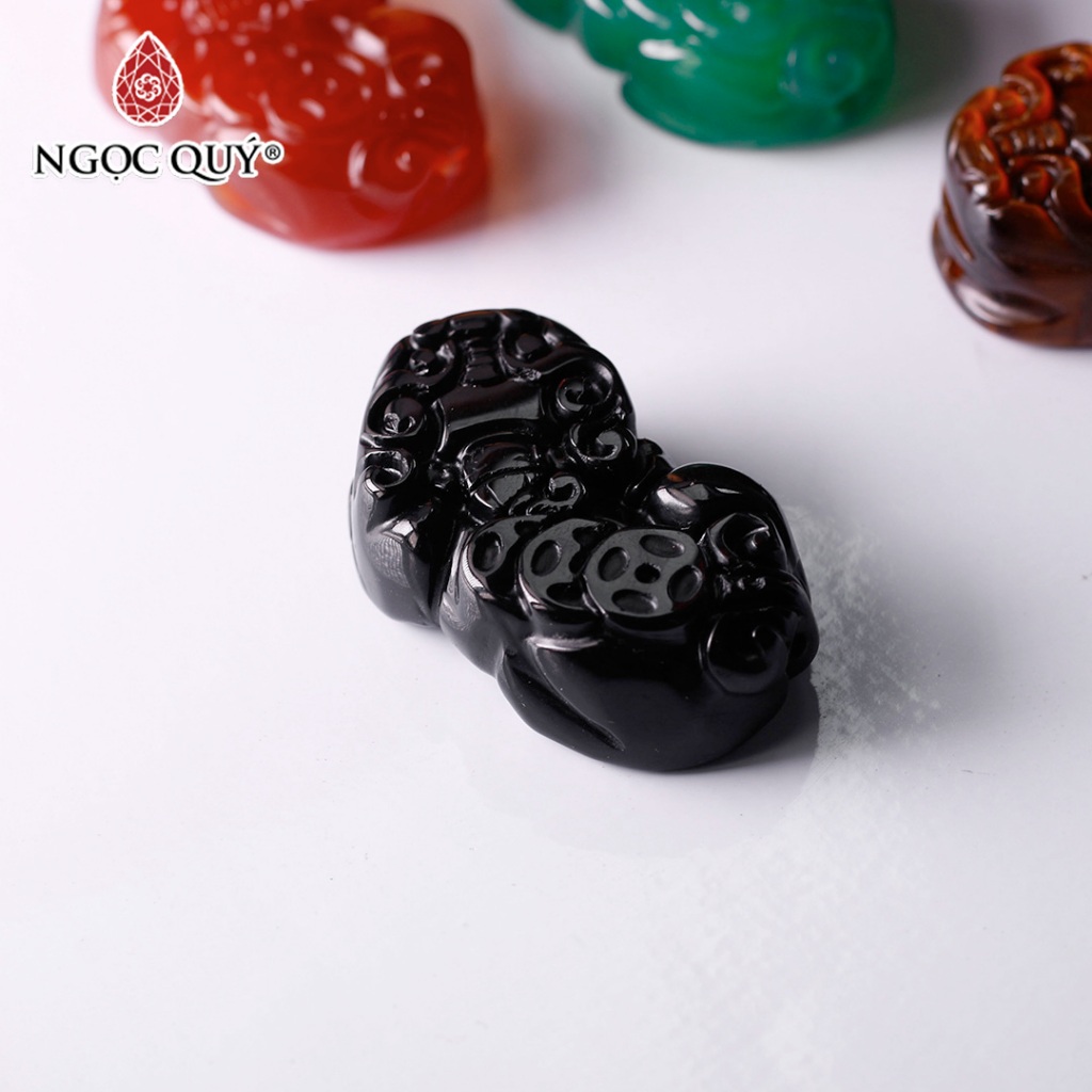 Charm đá tỳ hưu đá thiên nhiên làm vòng tay, mặt dây chuyền, móc khóa  - Ngọc Quý