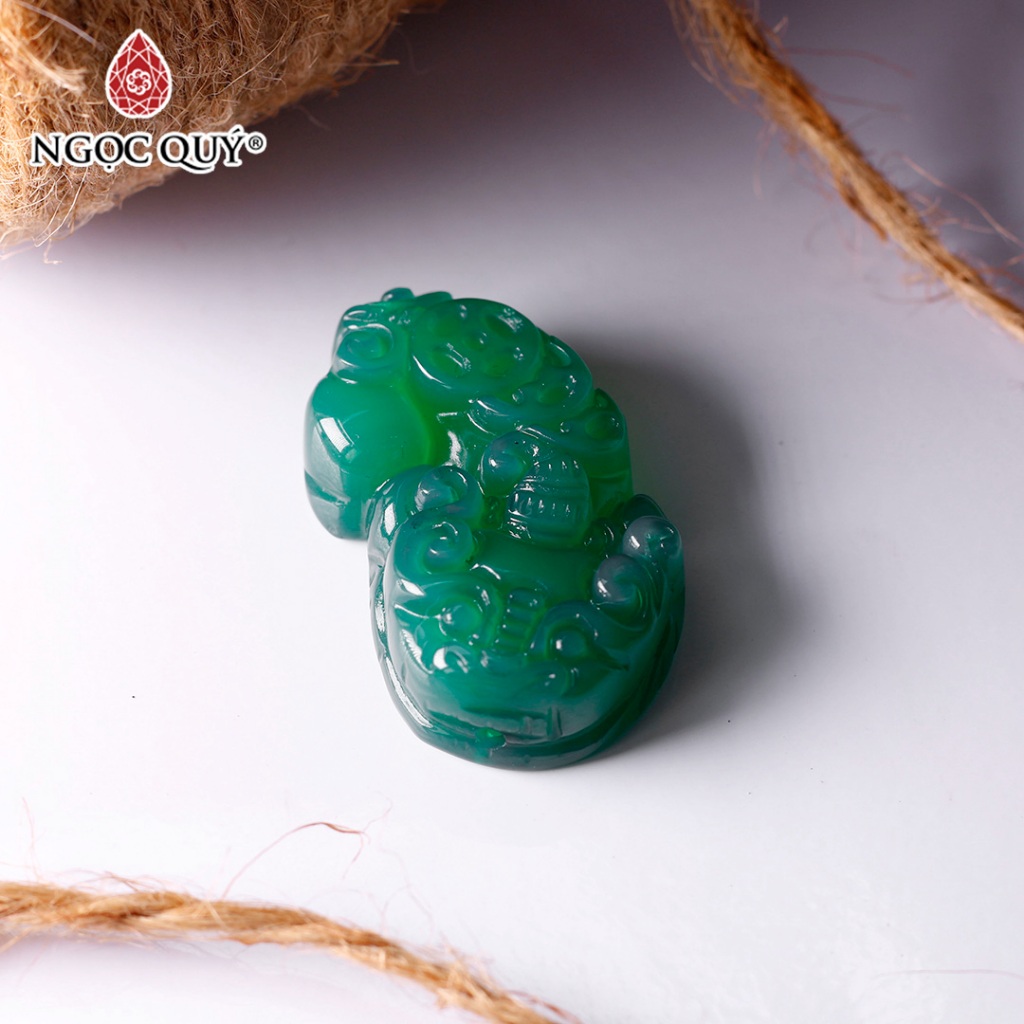 Charm đá tỳ hưu đá thiên nhiên làm vòng tay, mặt dây chuyền, móc khóa  - Ngọc Quý