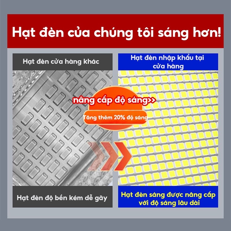 Đèn năng lượng mặt trời sân vườn 1000w,đèn pha led vỏ nhôm chống nước 100W 500W thời gian sáng kéo dài 12 giờ,BH 12Tháng