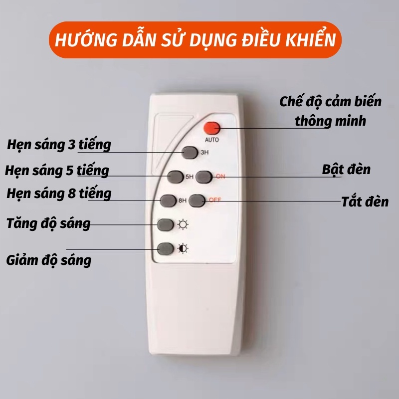 Đèn năng lượng mặt trời sân vườn 1000w,đèn pha led vỏ nhôm chống nước 100W 500W thời gian sáng kéo dài 12 giờ,BH 12Tháng