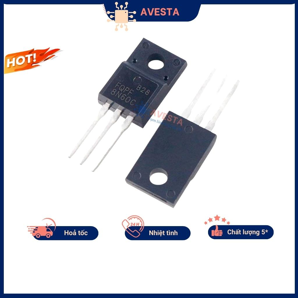 8N60 FQPF8N60C N-Mosfet 8A 600V TO-220F chất lượng cao Avesta